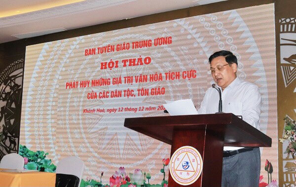 Hội thảo: Phát huy những giá trị văn hoá tích cực của các dân tộc, tôn giáo 